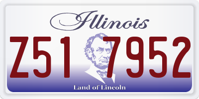 IL license plate Z517952