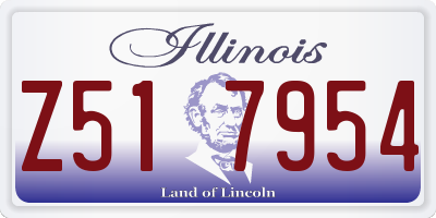 IL license plate Z517954