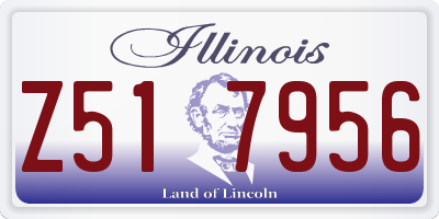 IL license plate Z517956