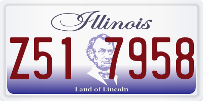 IL license plate Z517958