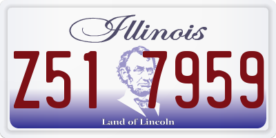 IL license plate Z517959