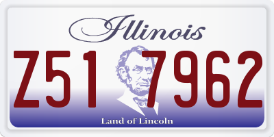IL license plate Z517962