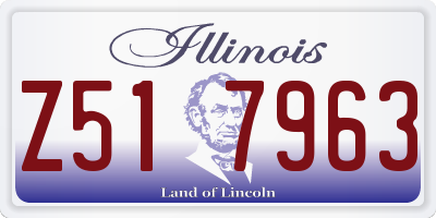 IL license plate Z517963