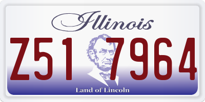 IL license plate Z517964