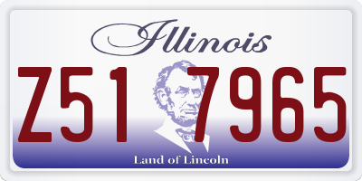 IL license plate Z517965