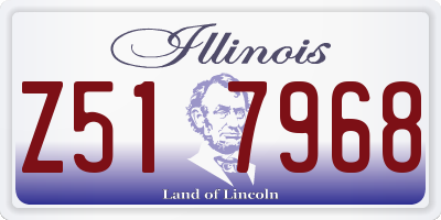 IL license plate Z517968