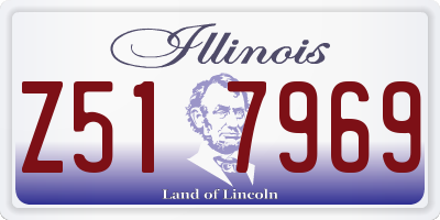 IL license plate Z517969