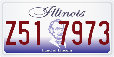 IL license plate Z517973