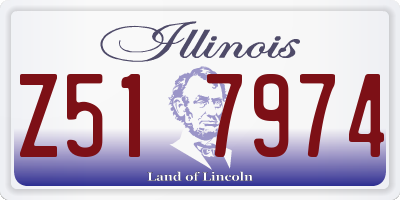 IL license plate Z517974