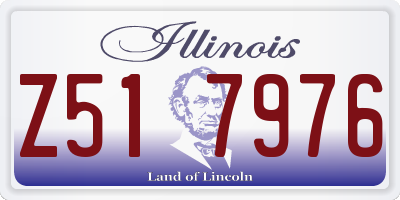 IL license plate Z517976