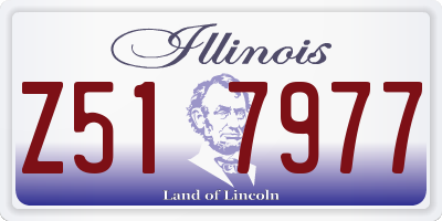 IL license plate Z517977