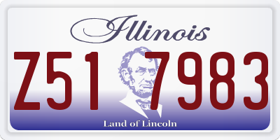 IL license plate Z517983