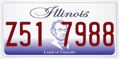 IL license plate Z517988