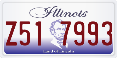IL license plate Z517993