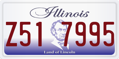 IL license plate Z517995