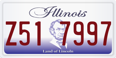 IL license plate Z517997