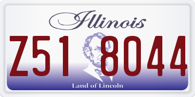 IL license plate Z518044
