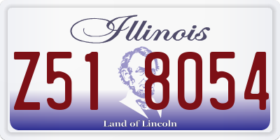 IL license plate Z518054