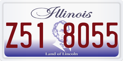 IL license plate Z518055