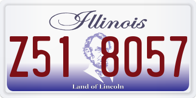 IL license plate Z518057