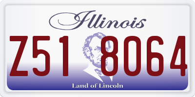 IL license plate Z518064
