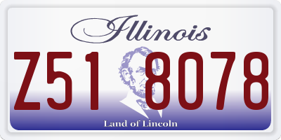 IL license plate Z518078