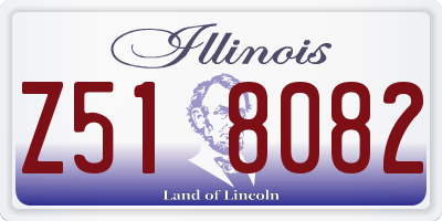 IL license plate Z518082