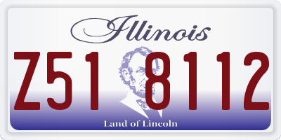 IL license plate Z518112