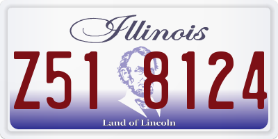IL license plate Z518124