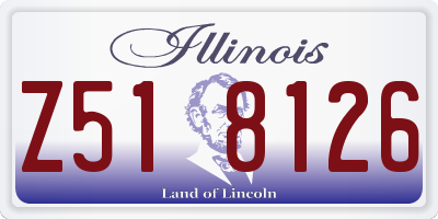 IL license plate Z518126