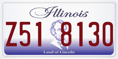 IL license plate Z518130