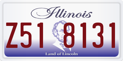 IL license plate Z518131