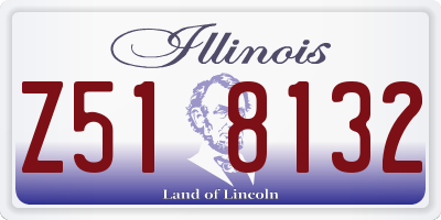 IL license plate Z518132