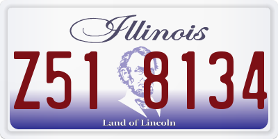 IL license plate Z518134