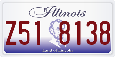 IL license plate Z518138