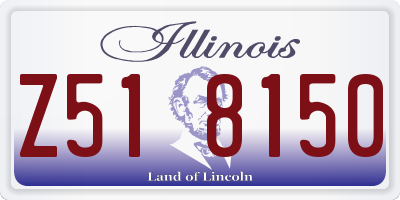 IL license plate Z518150