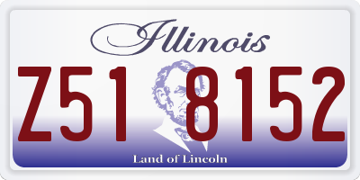 IL license plate Z518152
