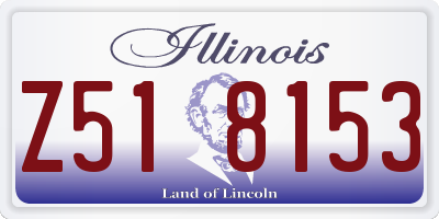 IL license plate Z518153