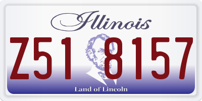 IL license plate Z518157