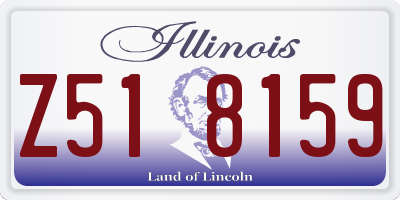 IL license plate Z518159