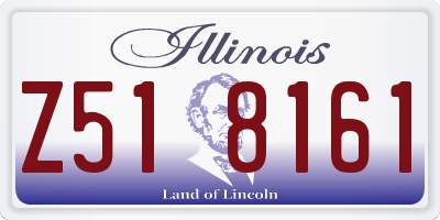 IL license plate Z518161
