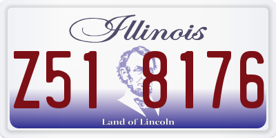 IL license plate Z518176