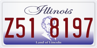 IL license plate Z518197