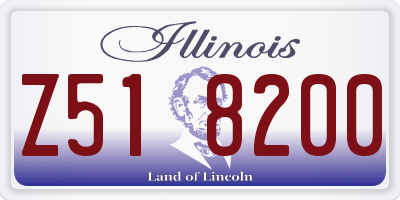 IL license plate Z518200