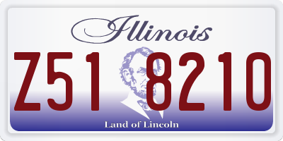 IL license plate Z518210