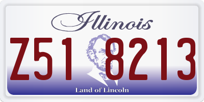 IL license plate Z518213
