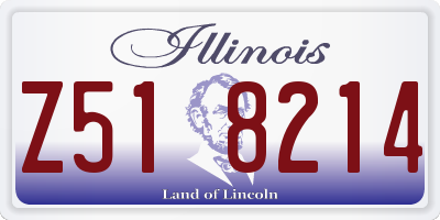 IL license plate Z518214