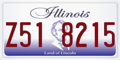 IL license plate Z518215