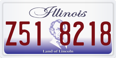 IL license plate Z518218