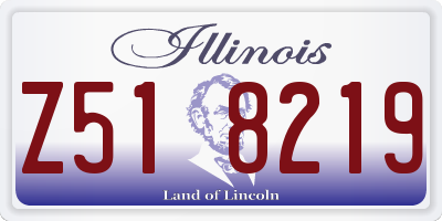 IL license plate Z518219